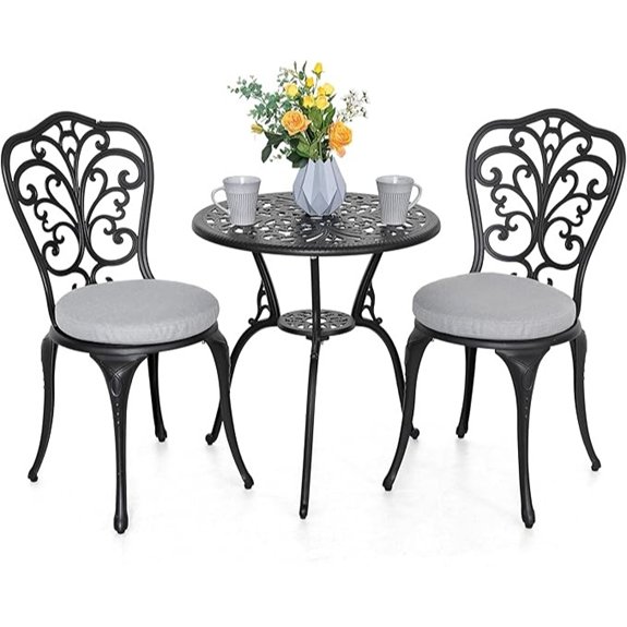 outdoor bistro table set