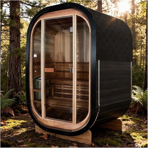 10 Traditional Saunas That Turn Any Home Into a Spa Sanctuary 1 outdoor cedar sauna barrel