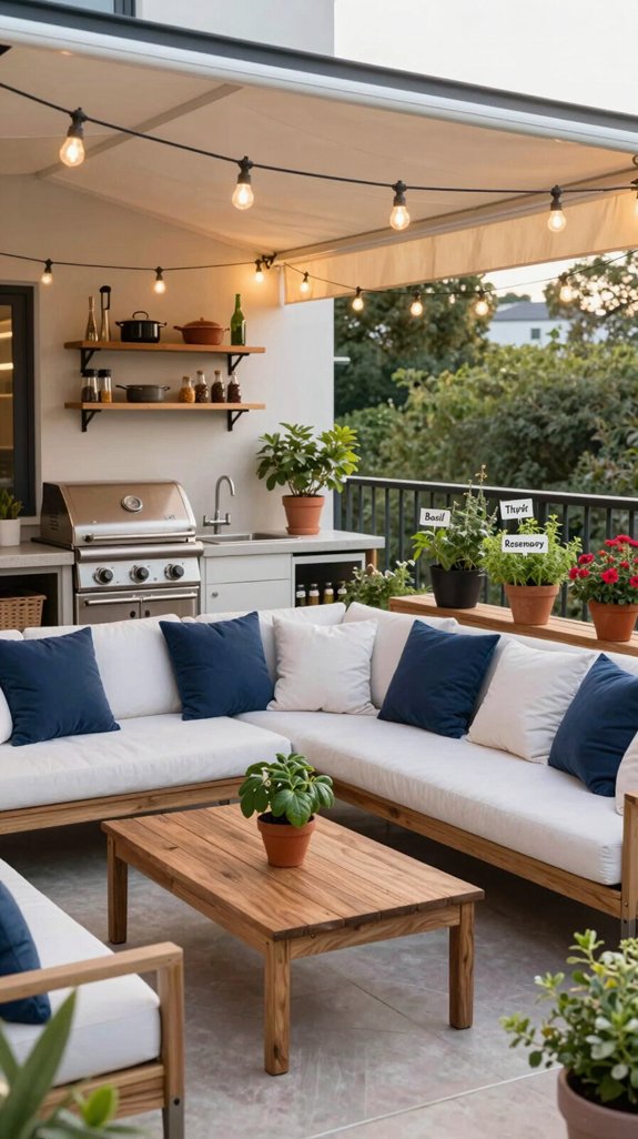 outdoor culinary retreat elements