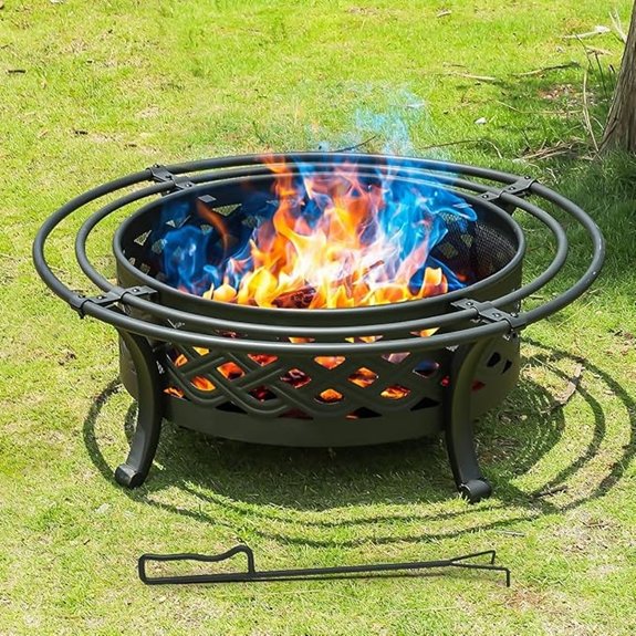 outdoor fire pit set