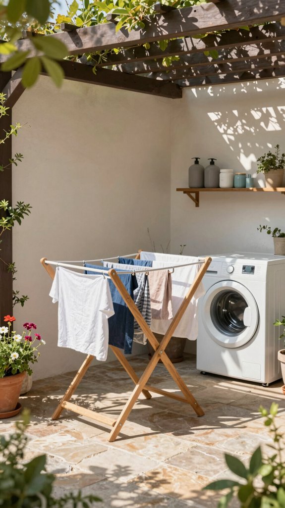 outdoor laundry drying options
