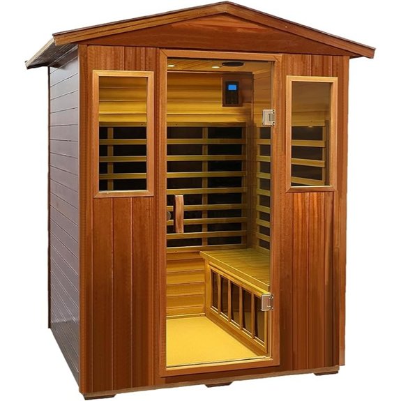 5 Best 4‑Person Saunas That Turn Home Relaxation Into a Spa‑Level Experience 3 outdoor low emf infrared sauna