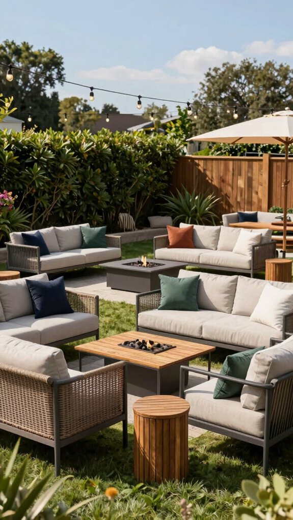 outdoor patio seating sets