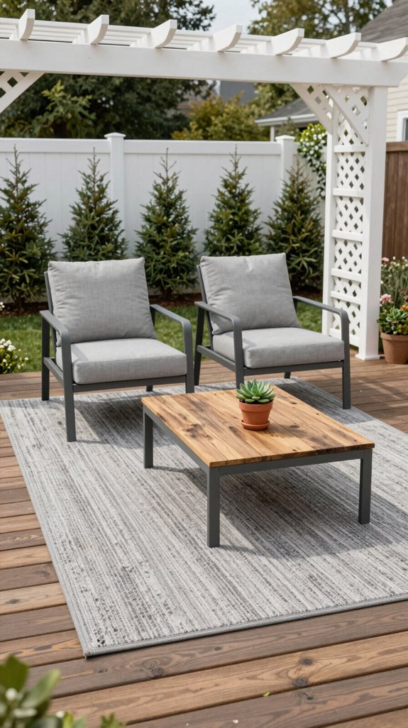 27 Backyard Ideas on a Budget That Look Surprisingly Expensive 10 outdoor rug seating zones