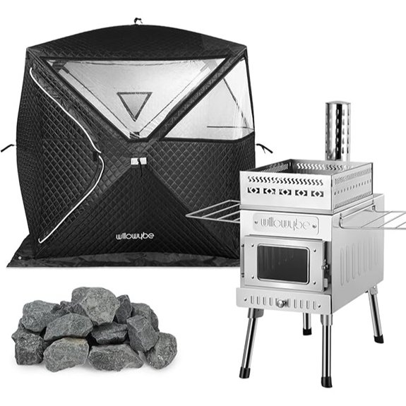 outdoor sauna tent set