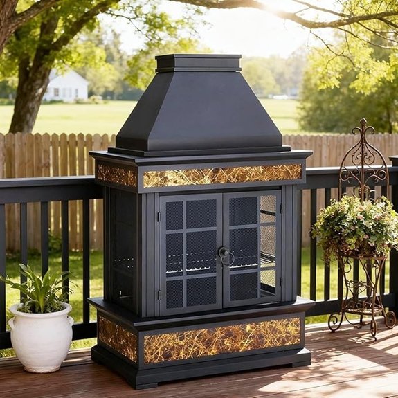 15 Outdoor Fireplaces That Turn Any Backyard Into a Cozy Retreat 4 outdoor steel fire pit
