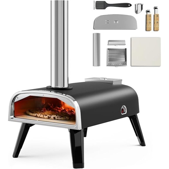 outdoor wood fired pizza oven