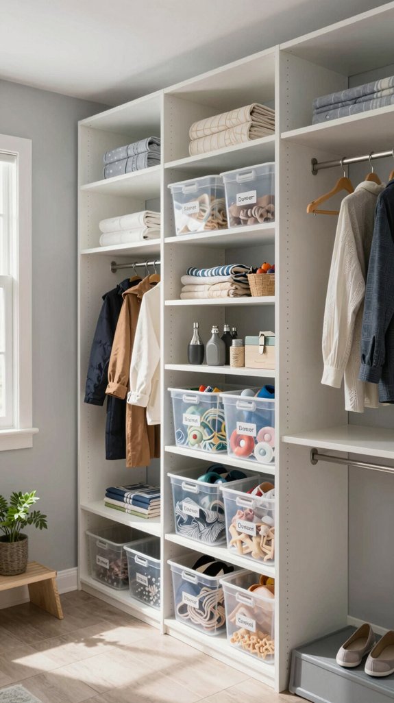 16 Laundry Room Closet Ideas for Hidden Storage 8 overhead storage for organization