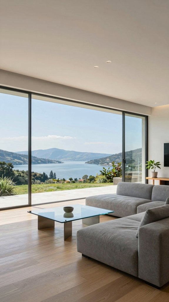 panoramic glass wall elegance