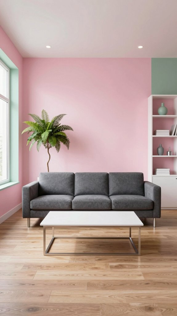 pastel pink sage serenity