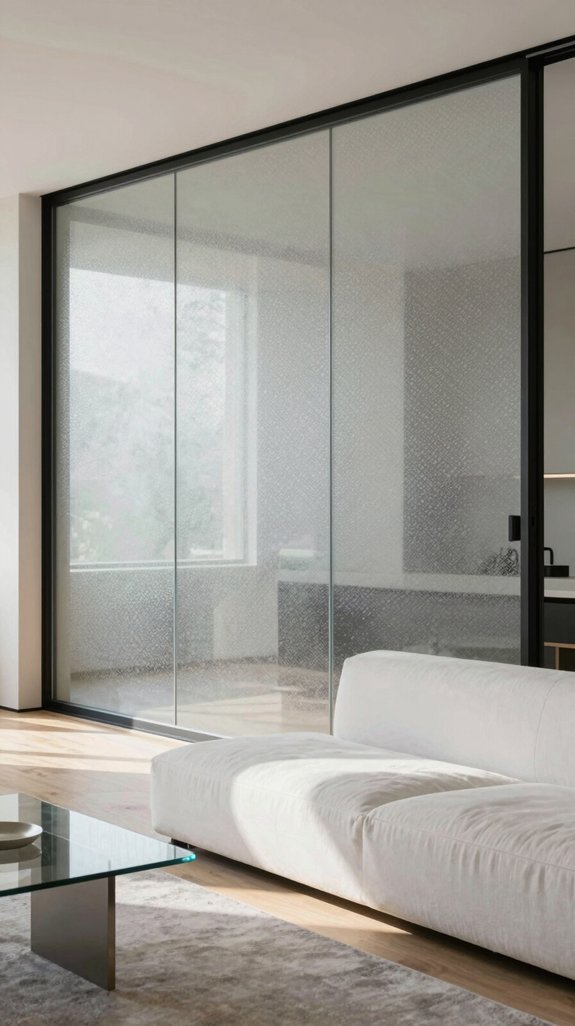 patterned etched glass elegance