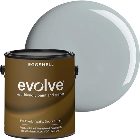 pebble gray low sheen paint