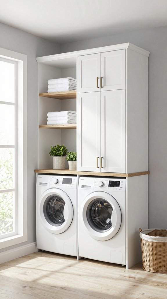 personalized laundry room cabinetry