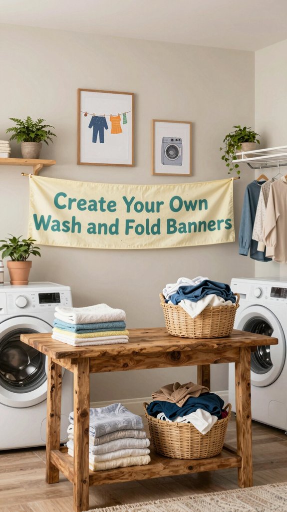 personalized laundry room decor