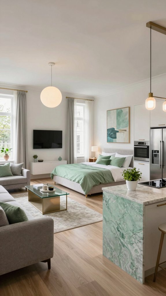 pistachio green home styling