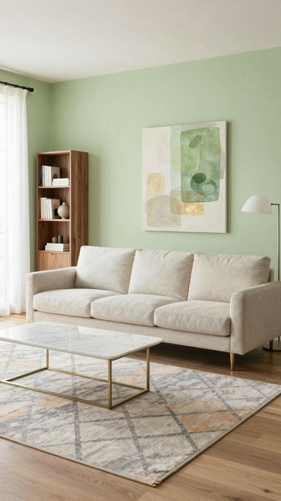 pistachio green neutral balance