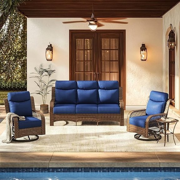 pizzello 4 piece patio set