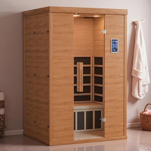 5 Two-Person Saunas That Turn Home Relaxation Into a Spa Experience 3 polar aurora infrared sauna