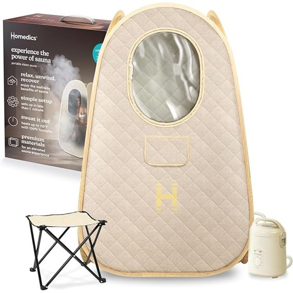 portable collapsible steam sauna