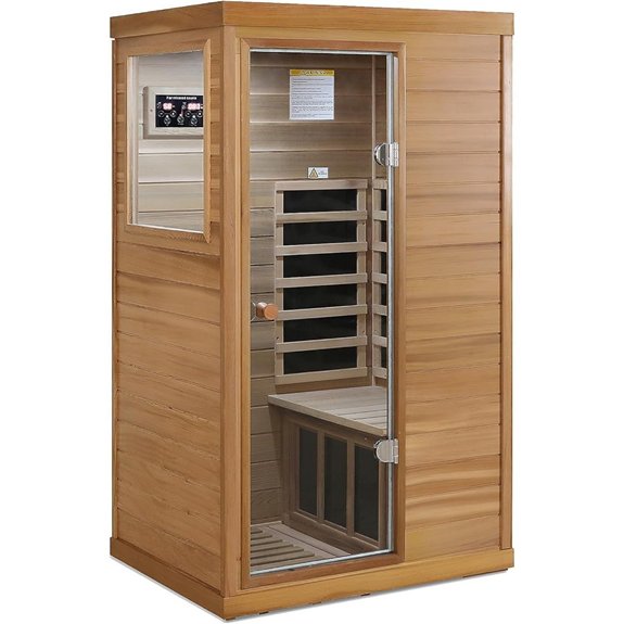 portable infrared sauna with bluetooth led