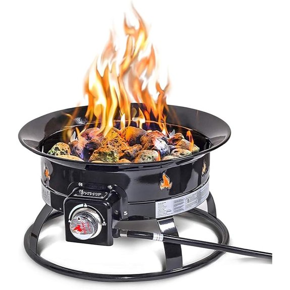10 Best Propane Patio Heaters That Turn Your Backyard Into a Cozy Oasis 6 portable outland propane fire pit