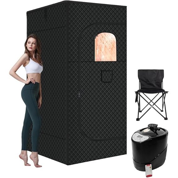 10 Best Compact Saunas That Turn Any Space Into a Relaxation Oasis 9 portable sauna with chair