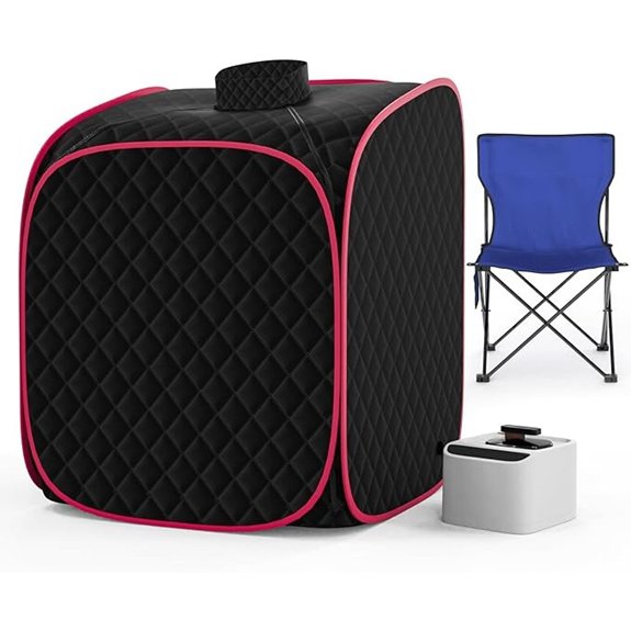 10 Best Apartment Saunas That Turn Small Spaces Into Spa Sanctuaries 1 portable sauna with chair