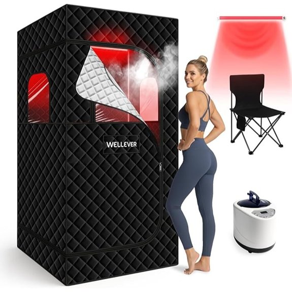 10 Best Compact Saunas That Turn Any Space Into a Relaxation Oasis 7 portable sauna with light therapy