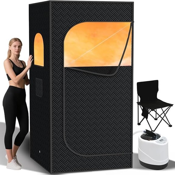 portable steam sauna set