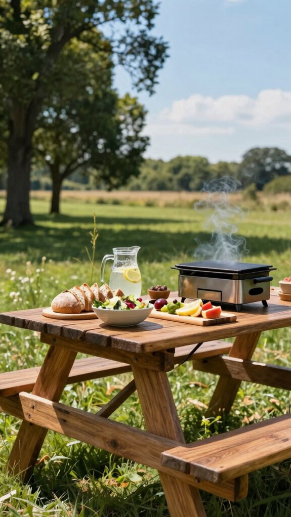premium picnic prep tables