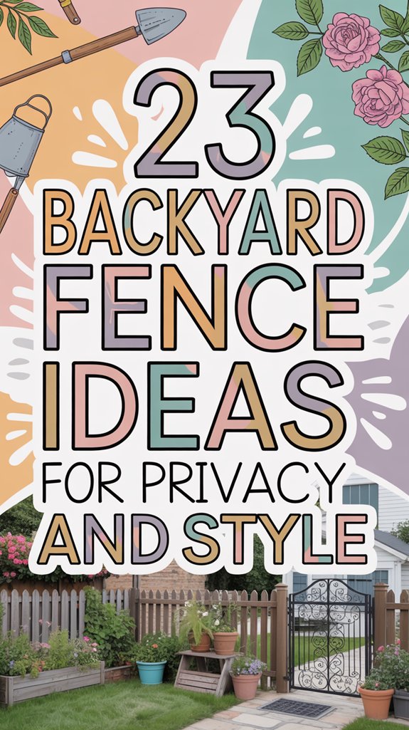 privacy focused backyard fence ideas