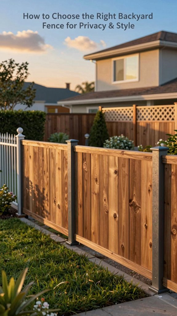 privacy focused style driven fence selection
