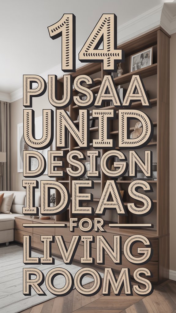 puja unit living room designs
