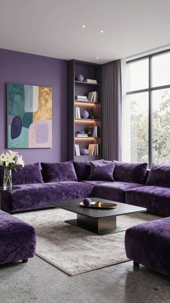 Purple Color Combinations That Work Beautifully in Interiors 2 purple palette selection guide