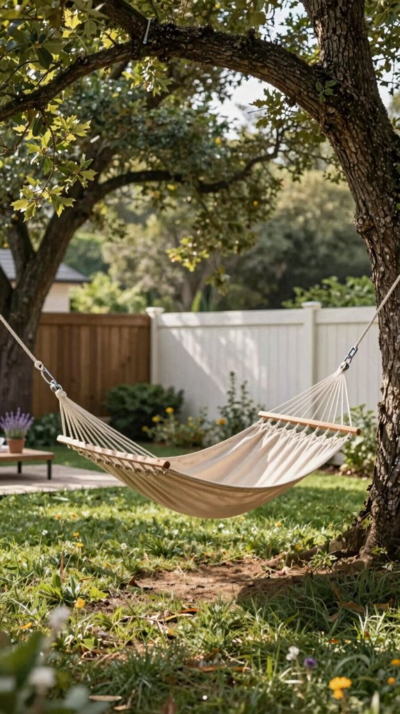pvc rope hammock installation