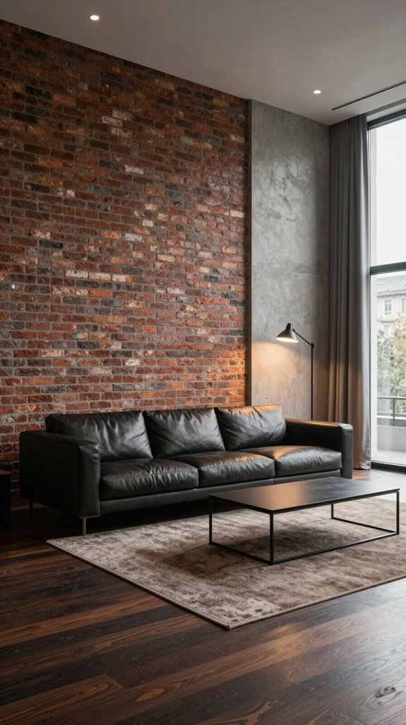 18 Masculine Interior Design Ideas for Living Rooms 4 raw texture refined design