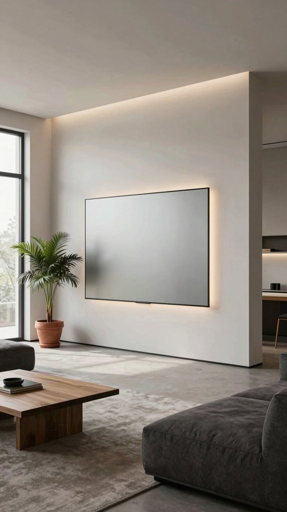 recessed glass inserts illumination