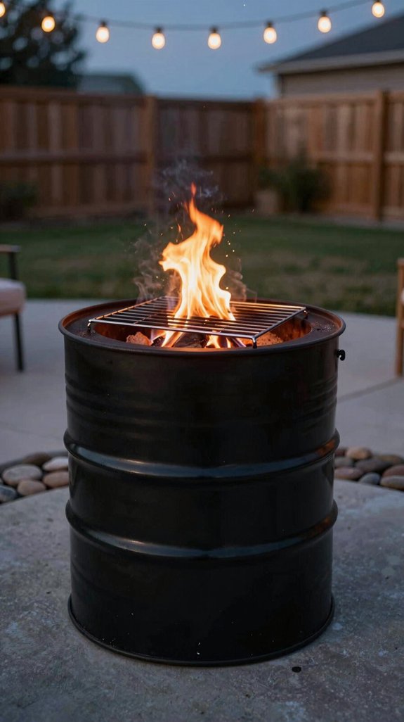 21 DIY Backyard Firepit Ideas for Cozy Outdoor Nights 9 recycled oil drum fire pit