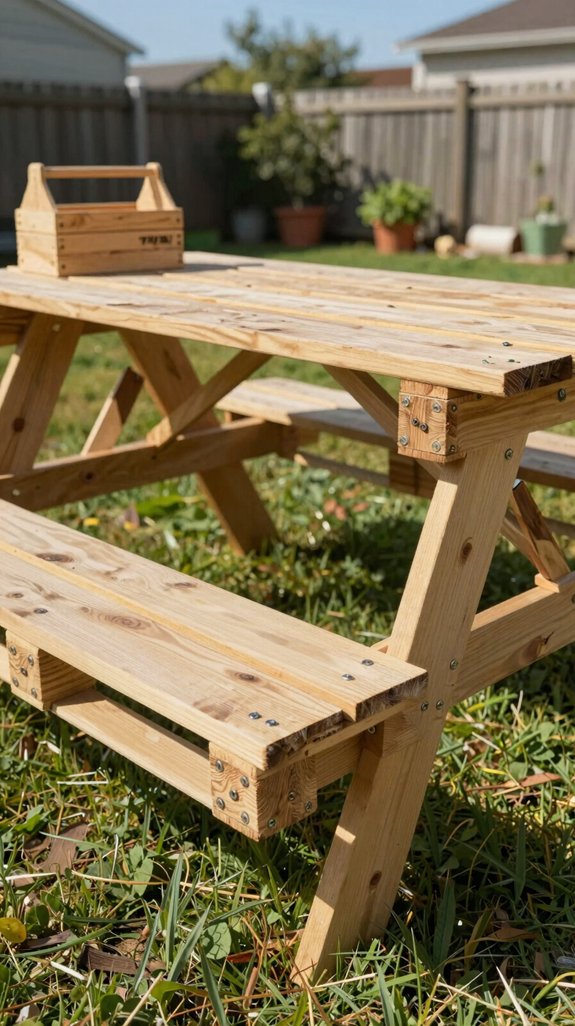 recycled pallet portable table