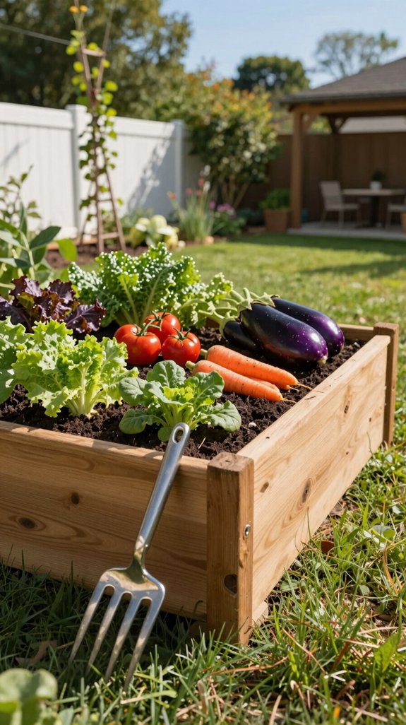recycled pallet raised bed