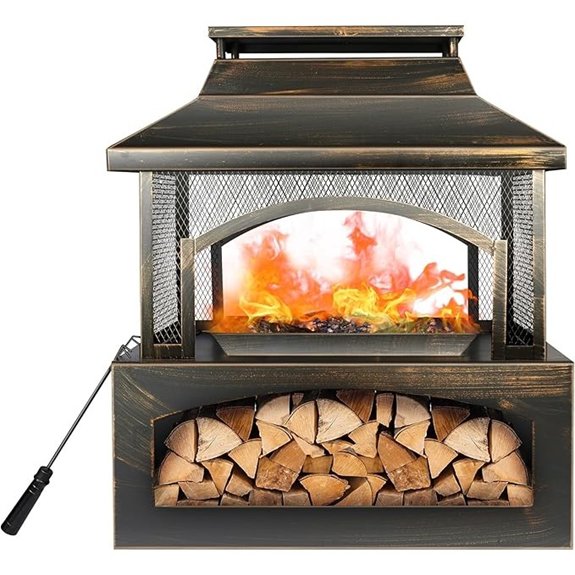 15 Outdoor Fireplaces That Turn Any Backyard Into a Cozy Retreat 10 red mountain outdoor fire pit