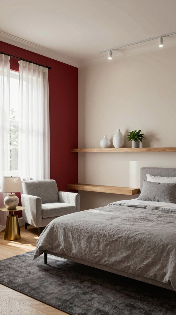 Wall Colors That Pair Well With Red Walls 18 red walls airy space
