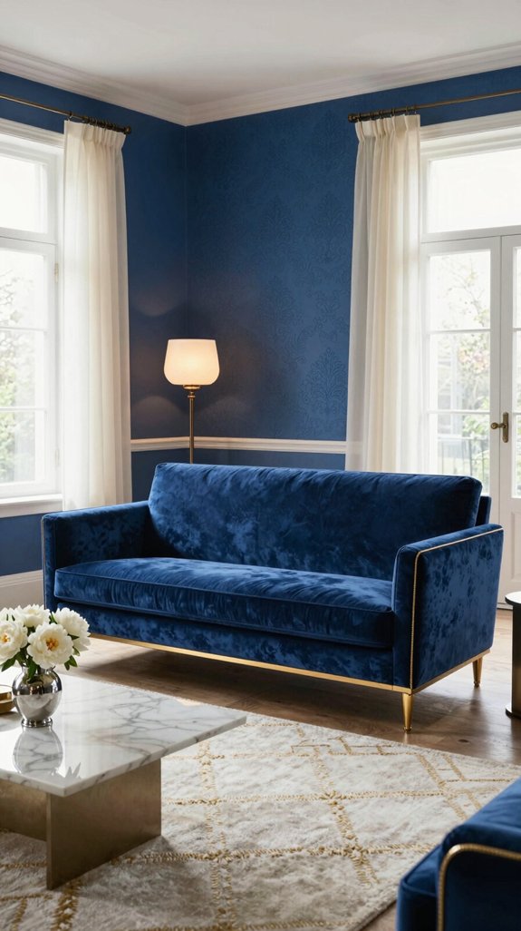 regal velvet blue accent
