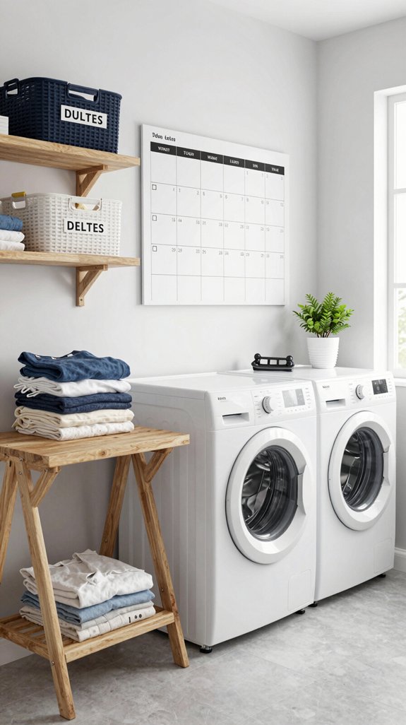 regular laundry day schedule