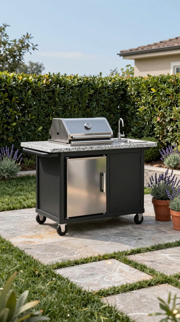 reinforced bench kitchen cart