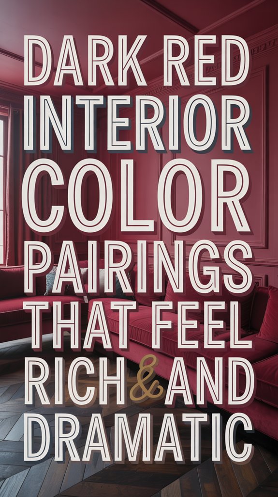 rich dramatic dark red interiorsrich dramatic dark red interiors