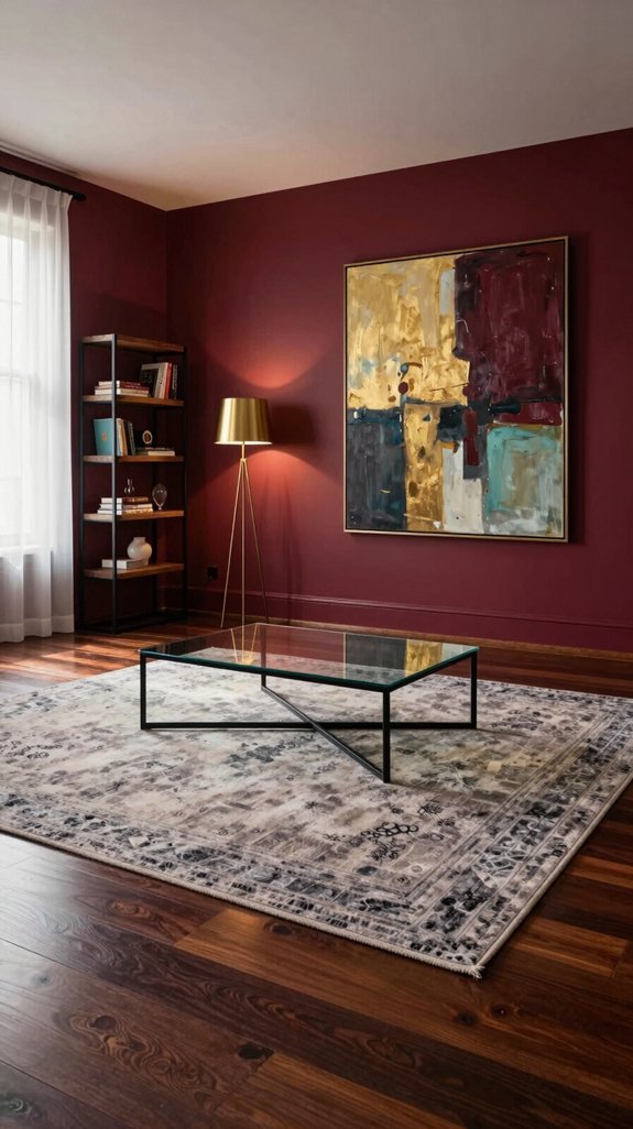 rich red flooring harmony