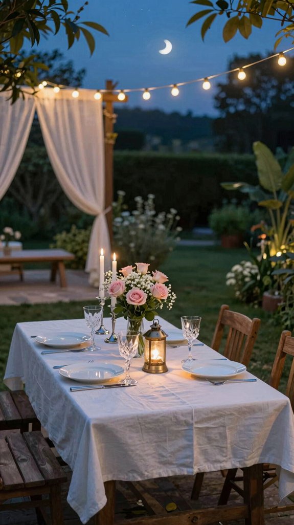 romantic backyard celebration ideas