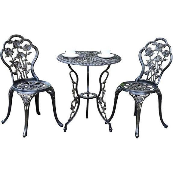10 Best Outdoor Bistro Sets That Turn Any Patio Into a Chic Retreat 6 rose copper patio set