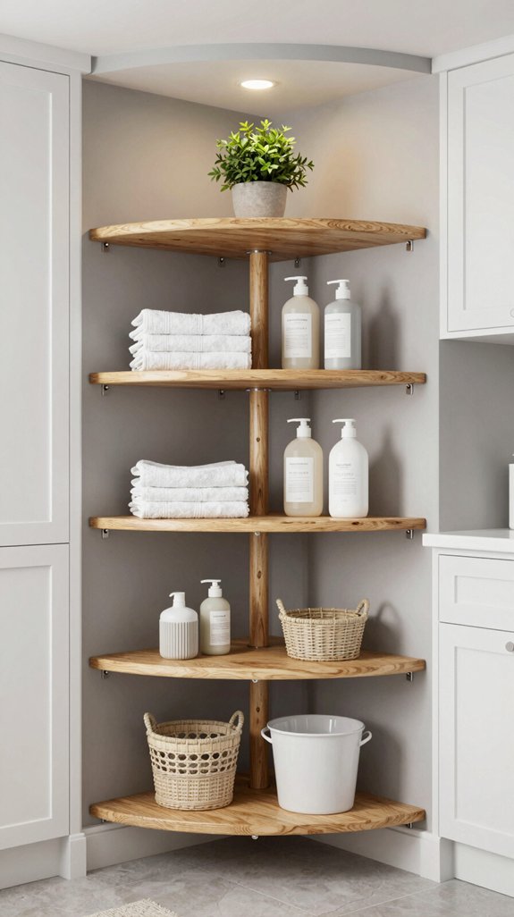 16 Laundry Room Closet Ideas for Hidden Storage 15 rotating shelves maximize space